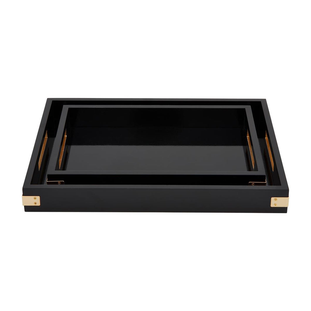 Large Black Lacquer Tray