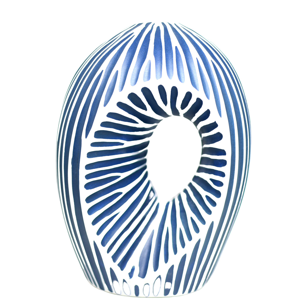 Peekaboo Blue Vase