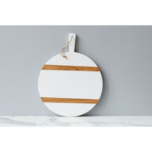 Round Color Blocked Charcuterie Board